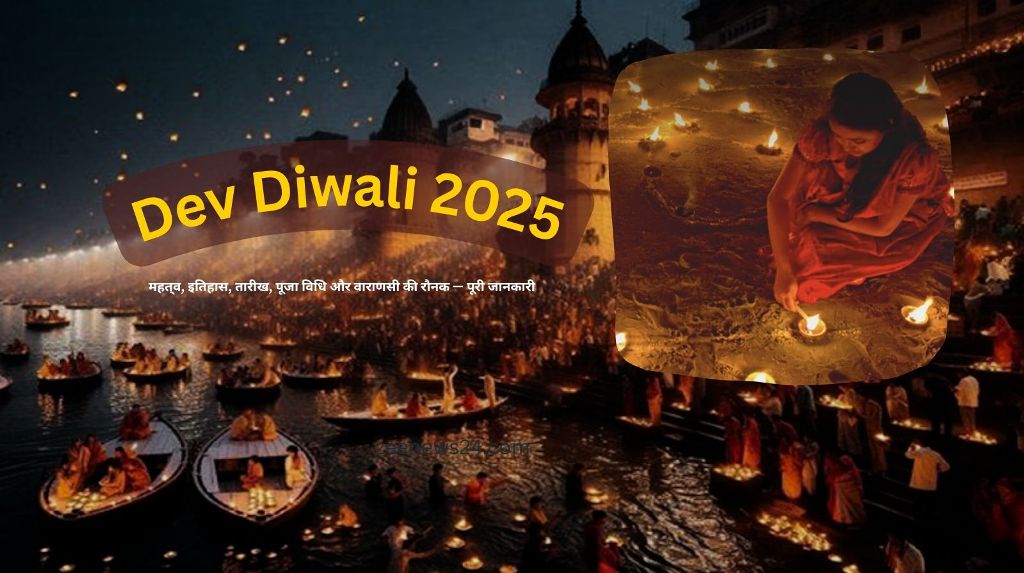 देव दीपावली पर गंगा में दीपदान करती श्रद्धालु महिलाएँ